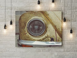 Tablou Canvas Golden Car - Img 3