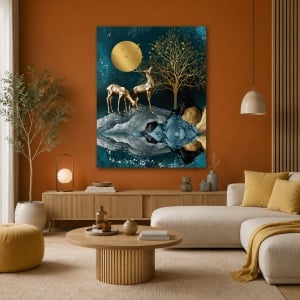 Tablou Canvas Golden Nocturna