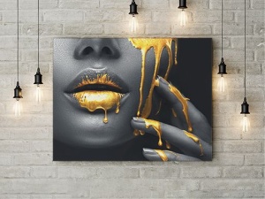Tablou Canvas Golden Temptation 2 - Img 3