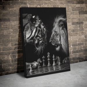 Tablou Canvas Inspirațional - Confruntarea fiarelor - Img 3
