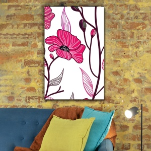 Tablou canvas - Maci stilizati (Floral 124) - Img 5