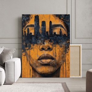 Tablou Canvas - Martin Luther King Polygonal Portrait - Img 3