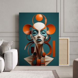 Tablou Canvas Modern Abstract - Android face - Img 2