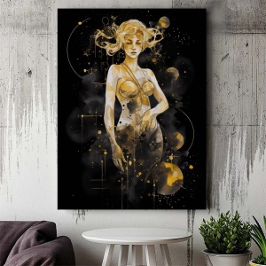 Tablou Canvas Modern Abstract - Golden Godess (illustration)