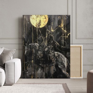 Tablou Canvas Modern Abstract - The golden knight