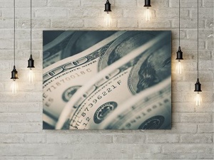 Tablou Canvas Money Close-up - Img 3