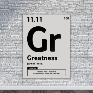 Tablou Canvas Motivational - Greatness (element on white) - Img 4