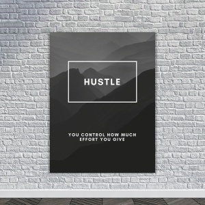 Tablou Canvas Motivational - Hustle (definition) - Img 4