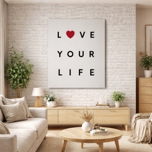 Tablou Canvas Motivational - Love your life