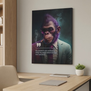 Tablou Canvas Personalizat - Business Animals - Gorilla