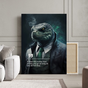 Tablou Canvas Personalizat - Business Animals - Tortoise - Img 3