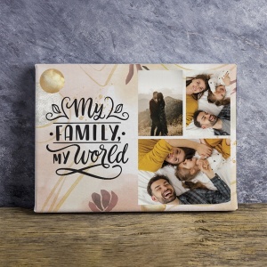 Tablou Canvas Personalizat - My family, my world (3 fotografii) - Img 3
