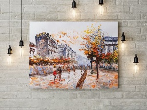 Tablou Canvas Siluete Pe Strada - Img 2