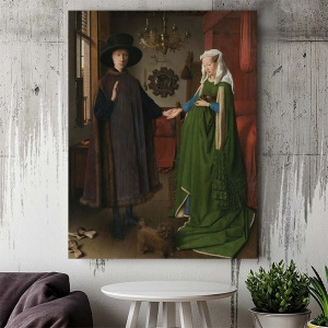 Tablou Canvas "The Arnolfini Portrait" - „Portretul soților Arnolfini” - Img 3