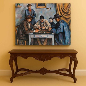 Tablou Canvas "The Card Players" - Jucatorii de carti - Img 4