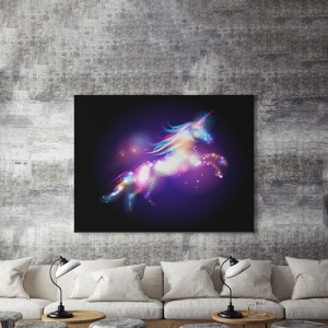 Tablou Canvas Unicorn De Lumina - Img 3