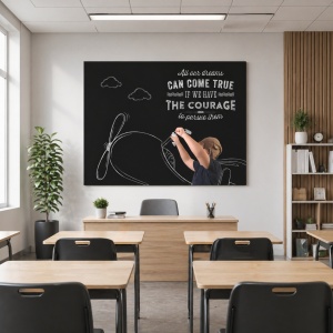 Tablou Motivational - All Dreams Can Come True If We Have The Courage