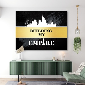 Tablou Motivational - Building my empire (gold) - Img 4
