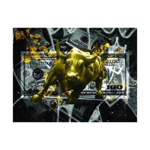 Tablou Motivational - Charging bull - Img 6