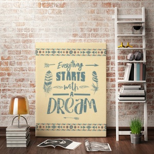 Tablou Motivational - Everything Starts With A Dream