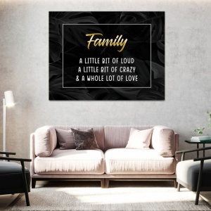 Tablou Motivational - Family, a little bit of love - Img 4