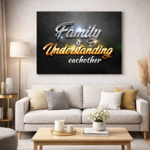 Tablou Motivational - Family is understanding