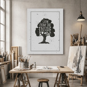 Tablou Motivational - Grow From The Inside
