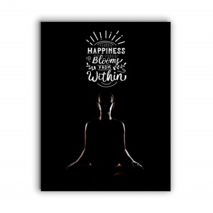 Tablou Motivational - Happiness Blooms From Within - Img 3
