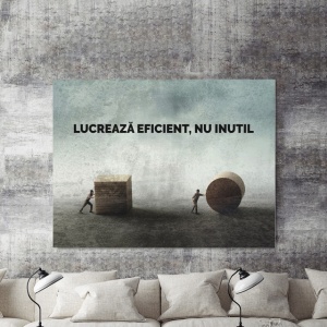 Tablou Motivational - Lucreaza Eficient - Img 3