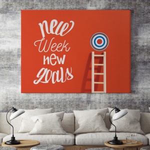 Tablou Motivational - New Week, New Goals - Img 3