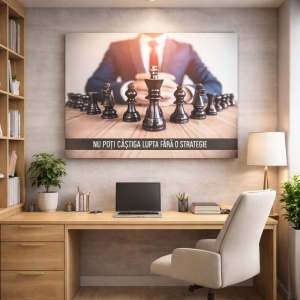 Tablou Motivational - Nu Poti Castiga Fara O Strategie