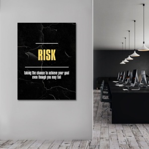 Tablou Motivational - Risk (gold) - Img 4