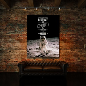 Tablou Motivational - The Best Way To Predict Future (Astronaut) - Img 3