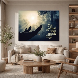 Tablou Motivational - The Sun Is New Each Day