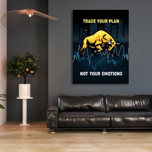 Tablou Motivational - Trade your plan - Img 4