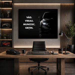 Tablou Motivational - Vad, Muncesc, Obtin