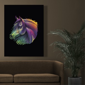 Tablou Rainbow horse - Img 2