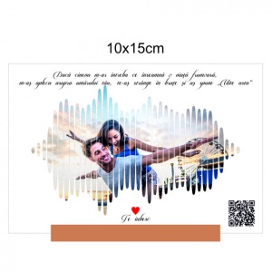Wave Sound Personalizat Din Acrilic Cu Poza - Mesaj Text Si Melodia Voastra Youtube - Img 2