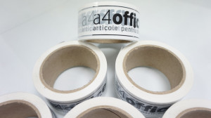 Benzi adezive personalizate cu logo - 180buc - 50mm x 66m - Img 3