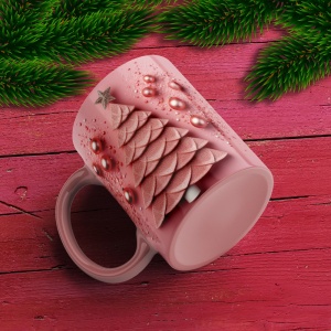 Cana De Craciun - Braduti si globulete 3D