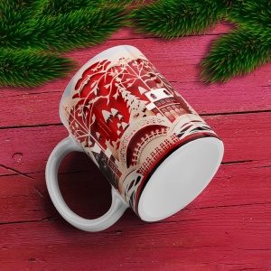 Cana De Craciun - Cardboard winter landscape - Img 3
