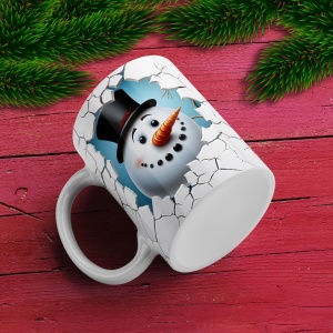 Cana De Craciun - Chubby Snowman - Img 3