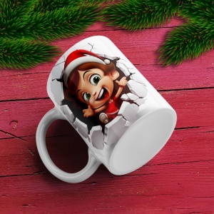 Cana De Craciun - Cute Elf Breaking the Ice