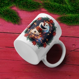 Cana De Craciun - Olaf with Christmas Lights (mesaj personalizat) - Img 3