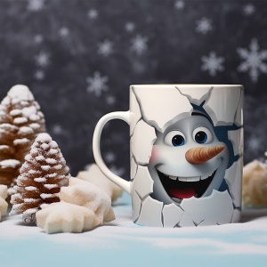 Cana De Craciun - Snowman Olaf