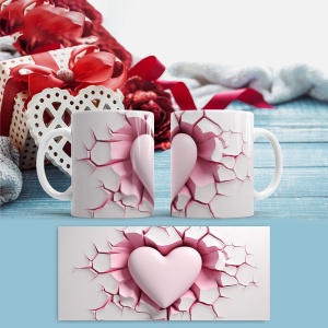 Cana Valentine's Day - Pink Heart Crack