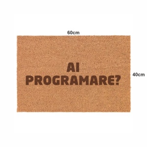 Covor de intrare personalizat - 60x40cm - AI PROGRAMARE?