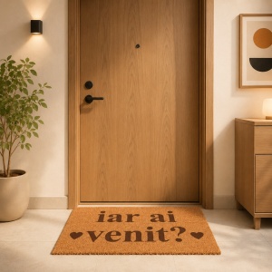 Covor de intrare personalizat - 60x40cm - iar ai venit?