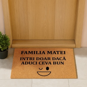 Covor de intrare personalizat - 60x40cm - Intri doar daca aduci ceva bun