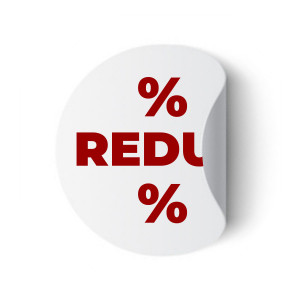 Etichete personalizate REDUS, 100 buc, PVC, rezistente la apa - Img 3
